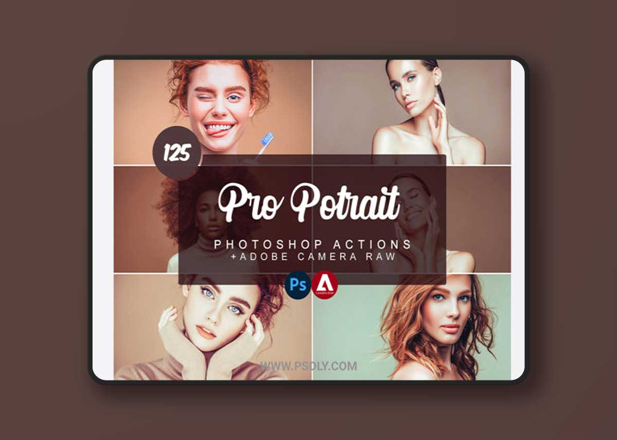 Pro Potrait Photoshop Actions 1 Pro Potrait Photoshop Actions