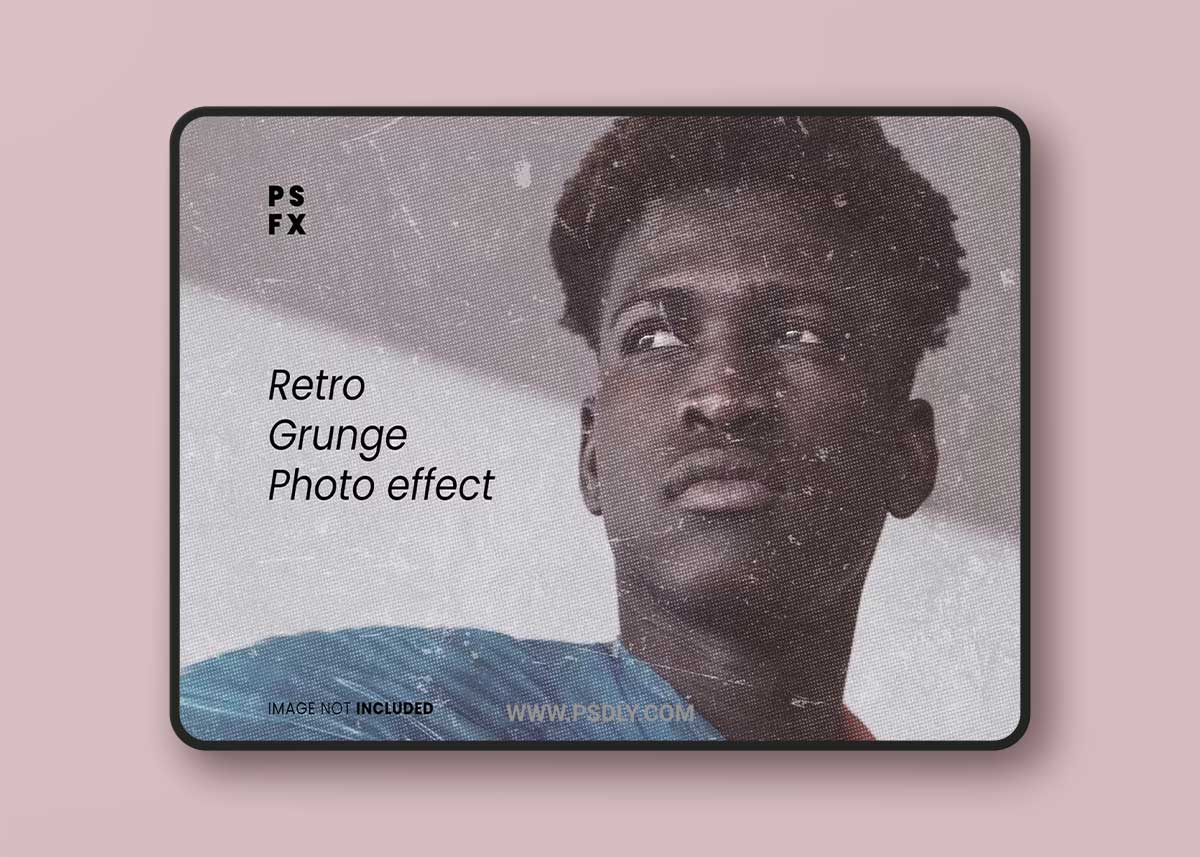 Retro grunge photo effect 1 Retro grunge photo effect