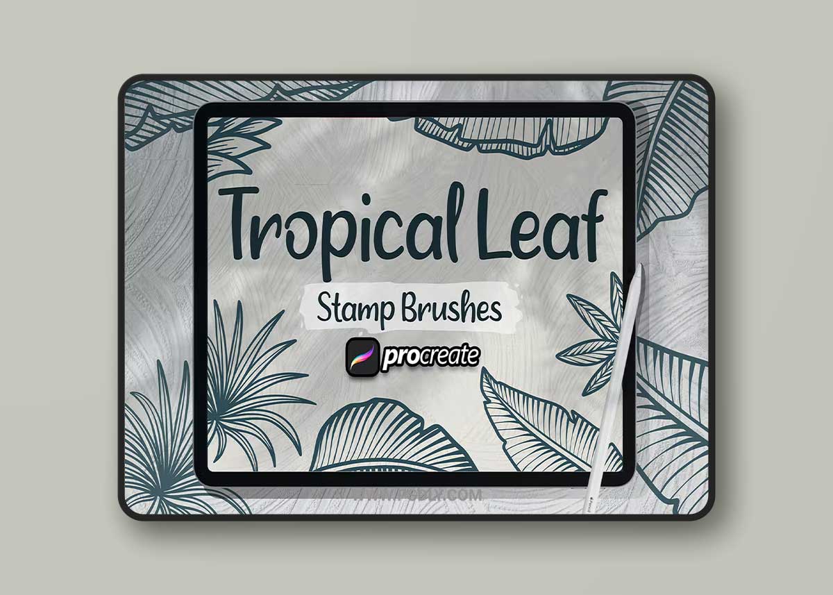 Tropical Leaf Stamp Brush 1 Tropical Leaf Stamp Brush