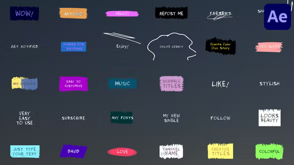 Videohive Scribble Titles for After Effects 36816586 1 Videohive Scribble Titles for After Effects 36816586