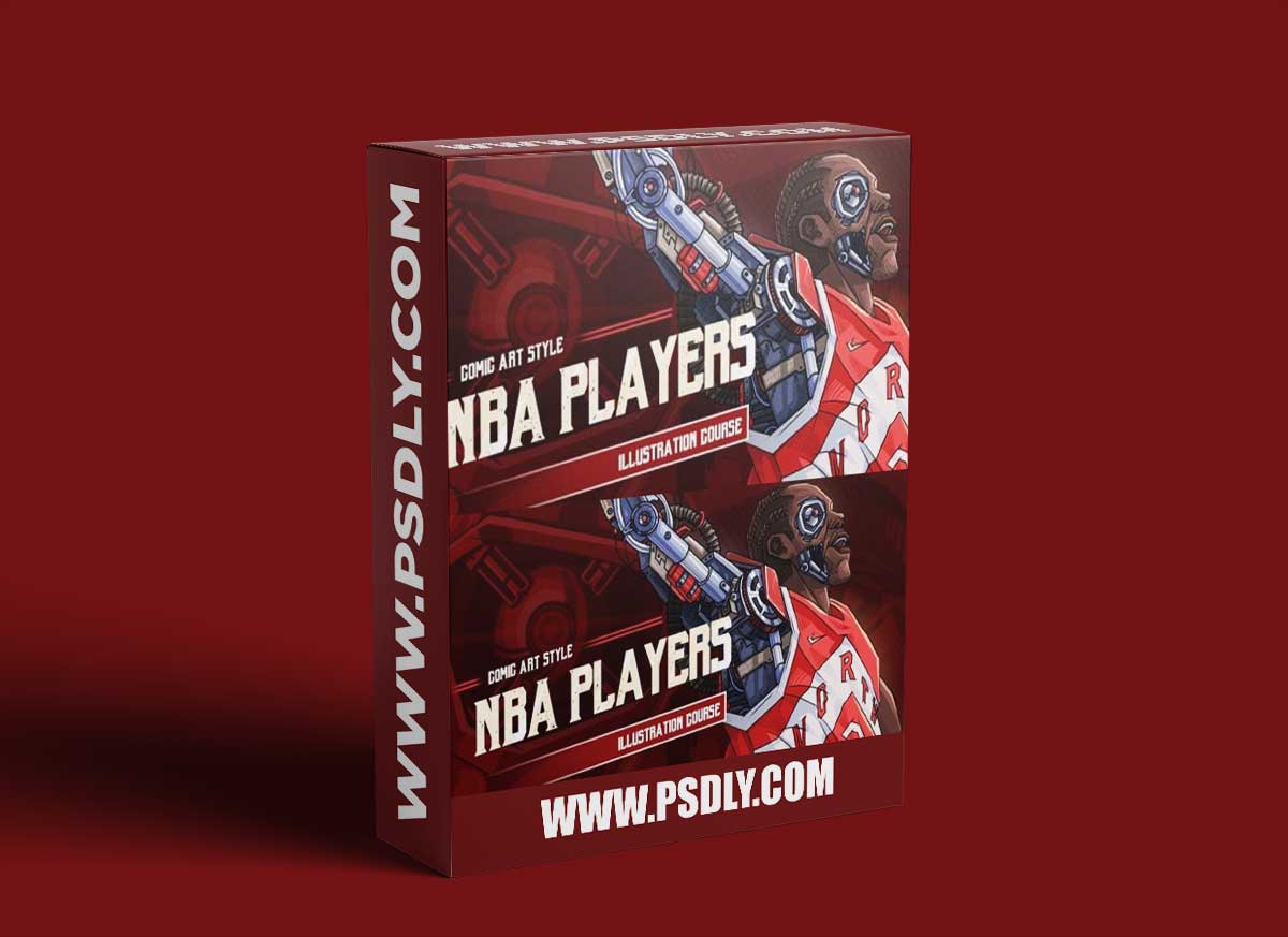 Wingfox – Comic Art Style NBA Players Illustration Course 1 Wingfox – Comic Art Style NBA Players Illustration Course