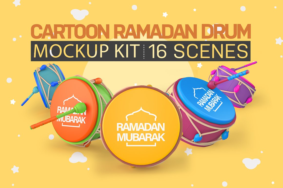 CreativeMarket - Cartoon Ramadan Drum Kit 7020997 1 CreativeMarket - Cartoon Ramadan Drum Kit 7020997