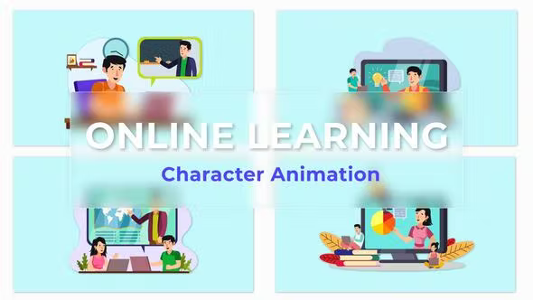 Videohive Online Learning Animation Scene Pack 36814352 1 Videohive Online Learning Animation Scene Pack 36814352
