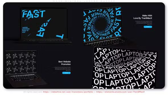 Videohive Dark Minimal Laptop Mockup 36745428 1 Videohive Dark Minimal Laptop Mockup 36745428