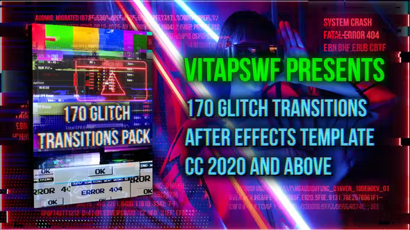 Videohive - 170 Glitch Transitions Pack - 36502715 1 Videohive - 170 Glitch Transitions Pack - 36502715