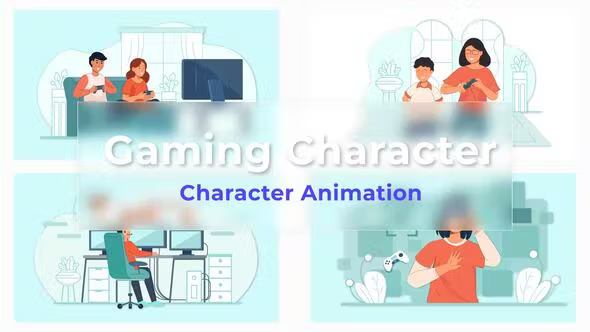 Videohive Gaming character Animated Scene Pack 36766715 1 Videohive Gaming character Animated Scene Pack 36766715