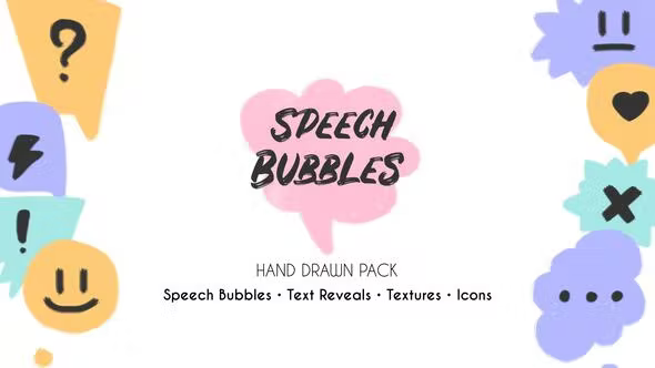 Videohive Speech Bubbles. Hand Drawn Pack 36614448 1 Videohive Speech Bubbles. Hand Drawn Pack 36614448