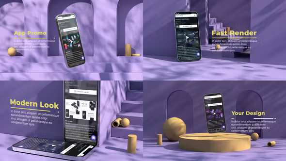 Videohive 3D App Promo 36582291 1 Videohive 3D App Promo 36582291