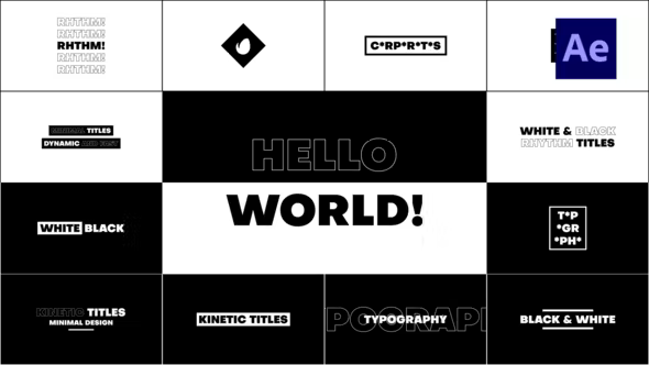 Videohive Kinetic Titles 36462816