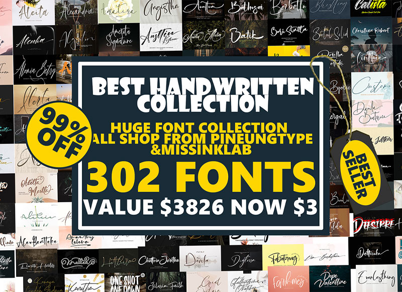Creativefabrica - 302 FONT BUNDLE ENTIRESHOP ALL in 1 302 FONT BUNDLE ENTIRESHOP ALL in
