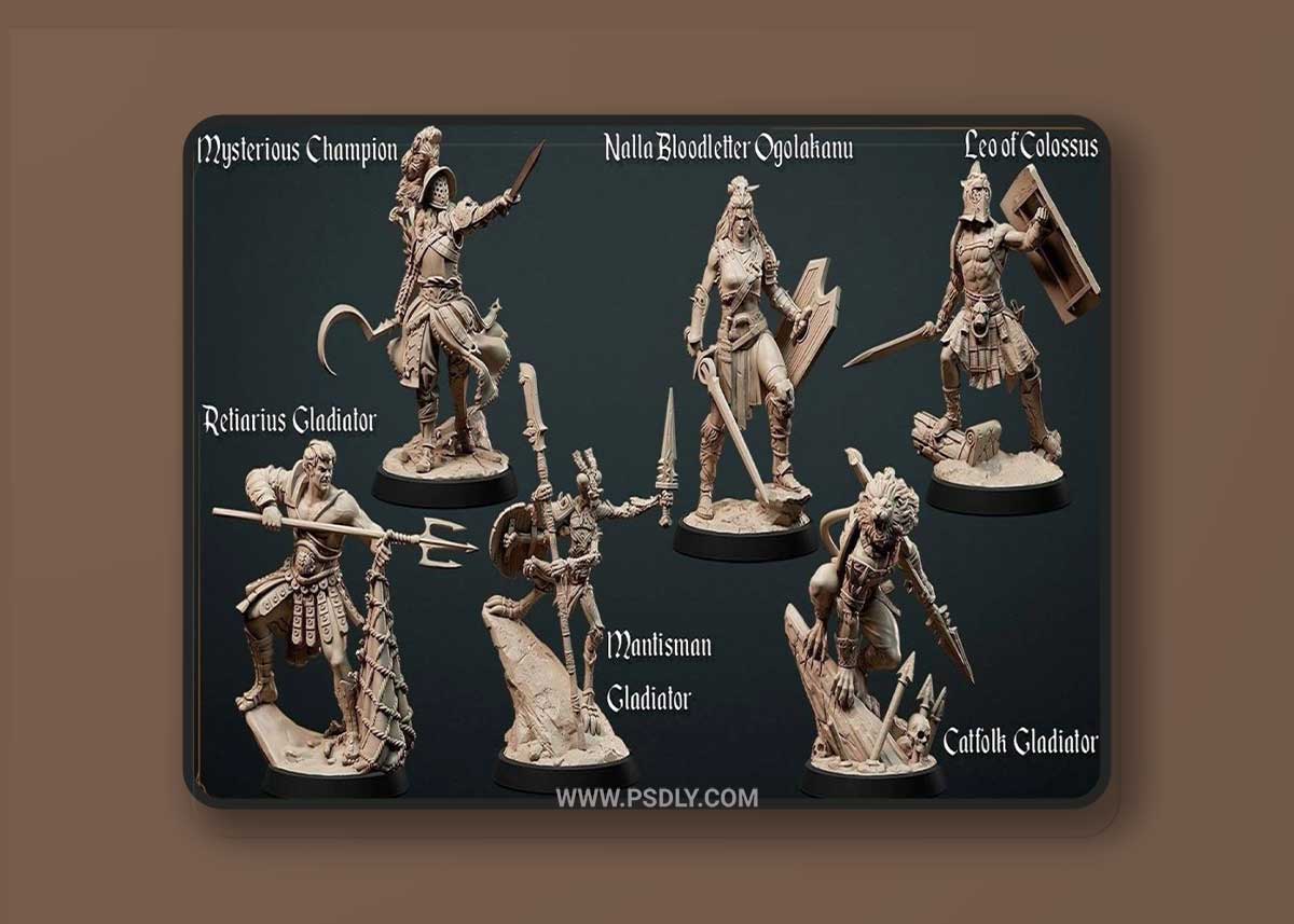 3D Print Models Loot Studios Fantasy – The Crimson Sand Arena April 2022 1 3D Print Models Loot Studios Fantasy – The Crimson Sand Arena April 2022