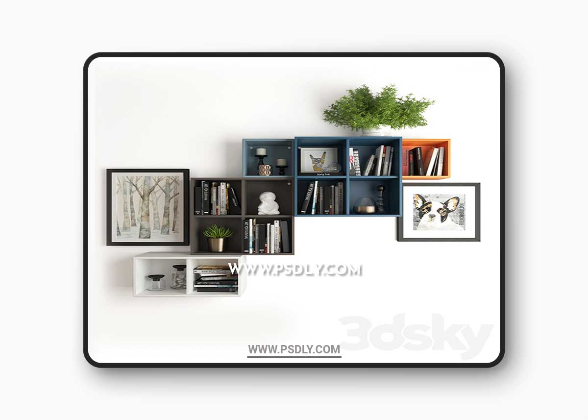 A combination of wall cabinets Ikea 3D Model 1 A combination of wall cabinets Ikea 3D Model