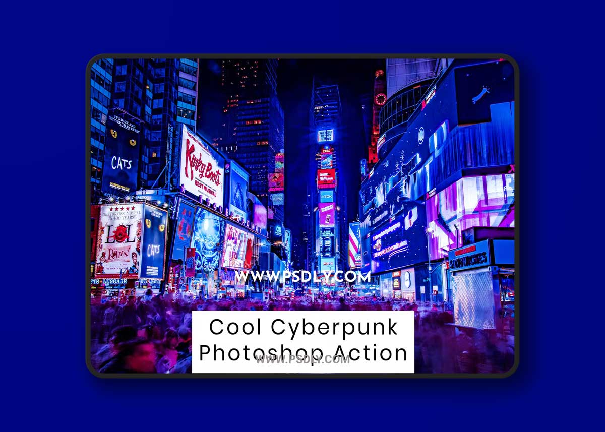 Cool Cyberpunk Photoshop Action WXYAKPY 1 Cool Cyberpunk Photoshop Action WXYAKPY