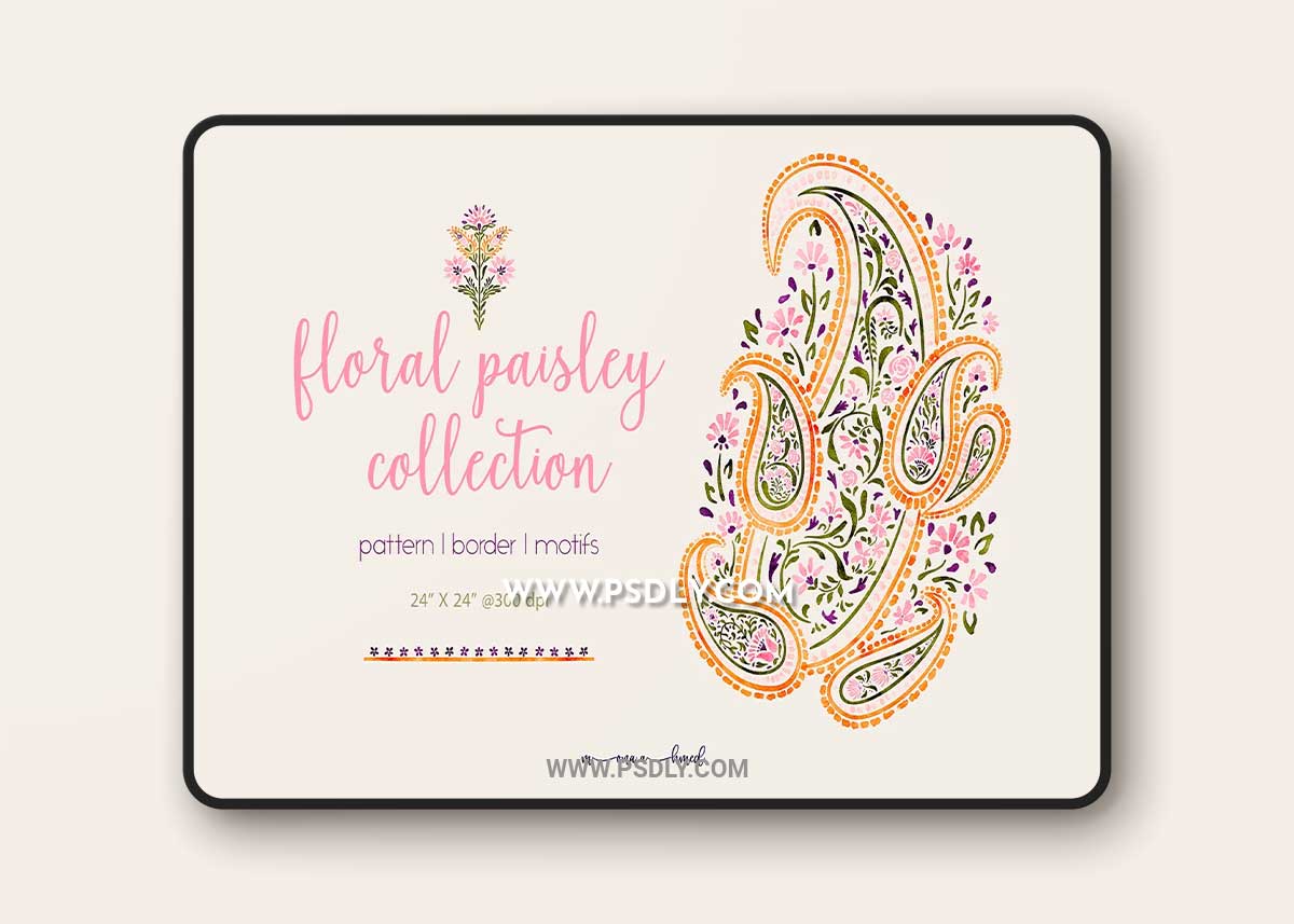 CreativeMarket - Floral paisley collection 6828392 1 CreativeMarket - Floral paisley collection 6828392
