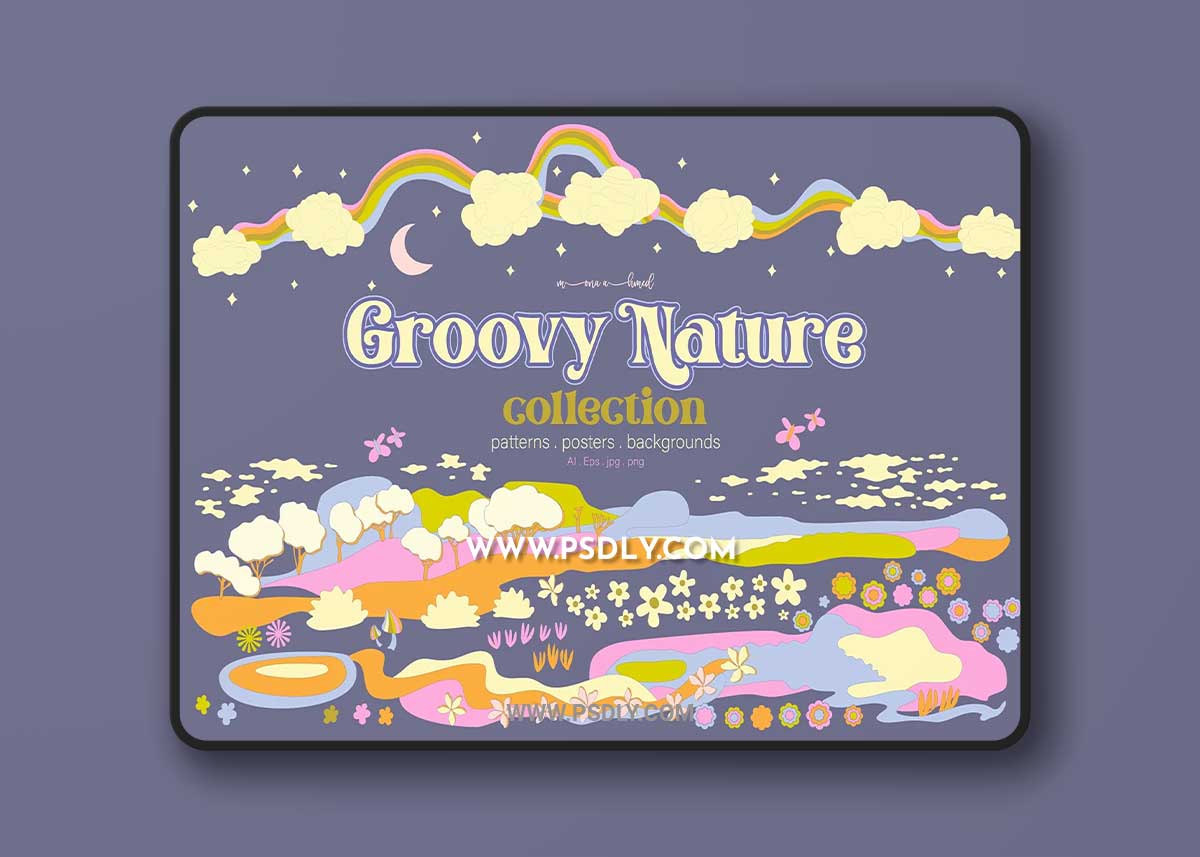 CreativeMarket - Groovy Nature Collection 7156824 1 CreativeMarket - Groovy Nature Collection 7156824