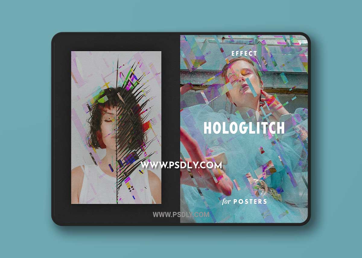 CreativeMarket - Hologlitch Effect for Posters 7167698 1 CreativeMarket - Hologlitch Effect for Posters 7167698