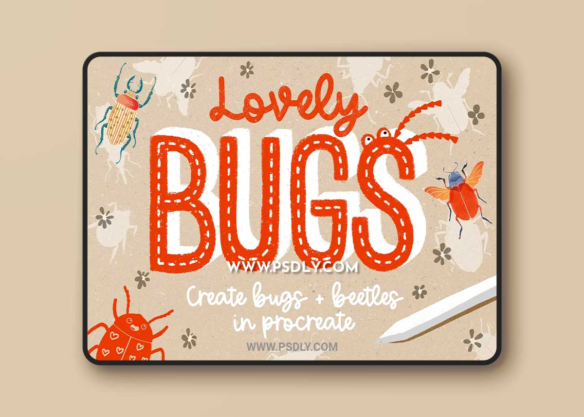CreativeMarket - Lovely Bugs for Procreate 6176634 1 CreativeMarket - Lovely Bugs for Procreate 6176634