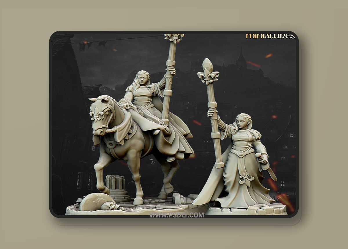Damsel of the Lady 3D Printable 1 Damsel of the Lady 3D Printable