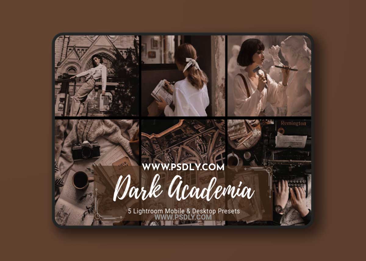 Dark Academia Fashion Lightroom Presets 1 Dark Academia Fashion Lightroom Presets