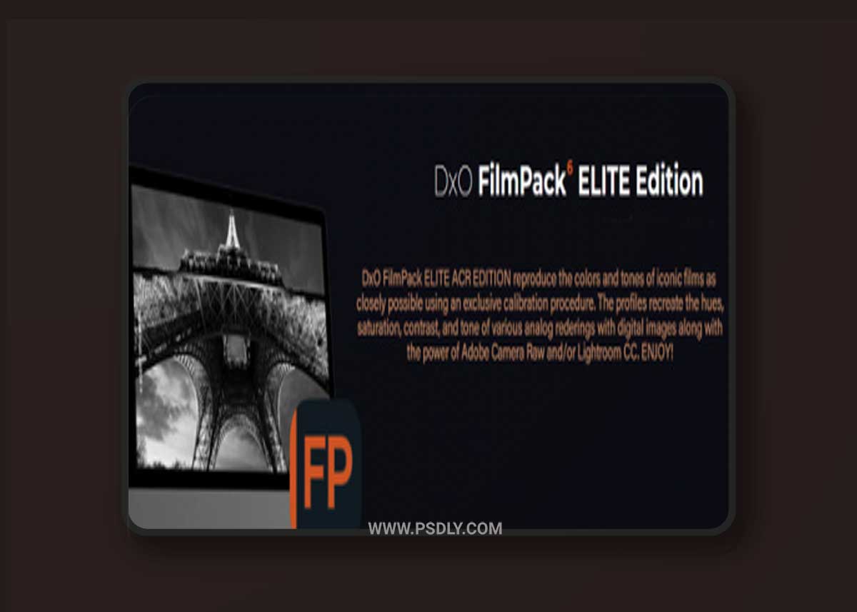DxO 6 Elite ACR/Lightroom CC Profile Edition Black & White Film Pack 1 DxO 6 Elite ACR/Lightroom CC Profile Edition Black & White Film Pack