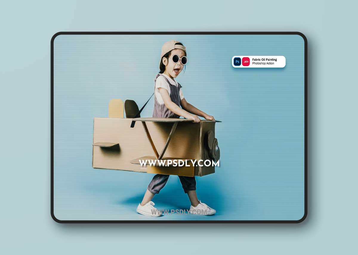 Fabric Oil Painting Photoshop Action 5KXHVS3 1 Fabric Oil Painting Photoshop Action 5KXHVS3