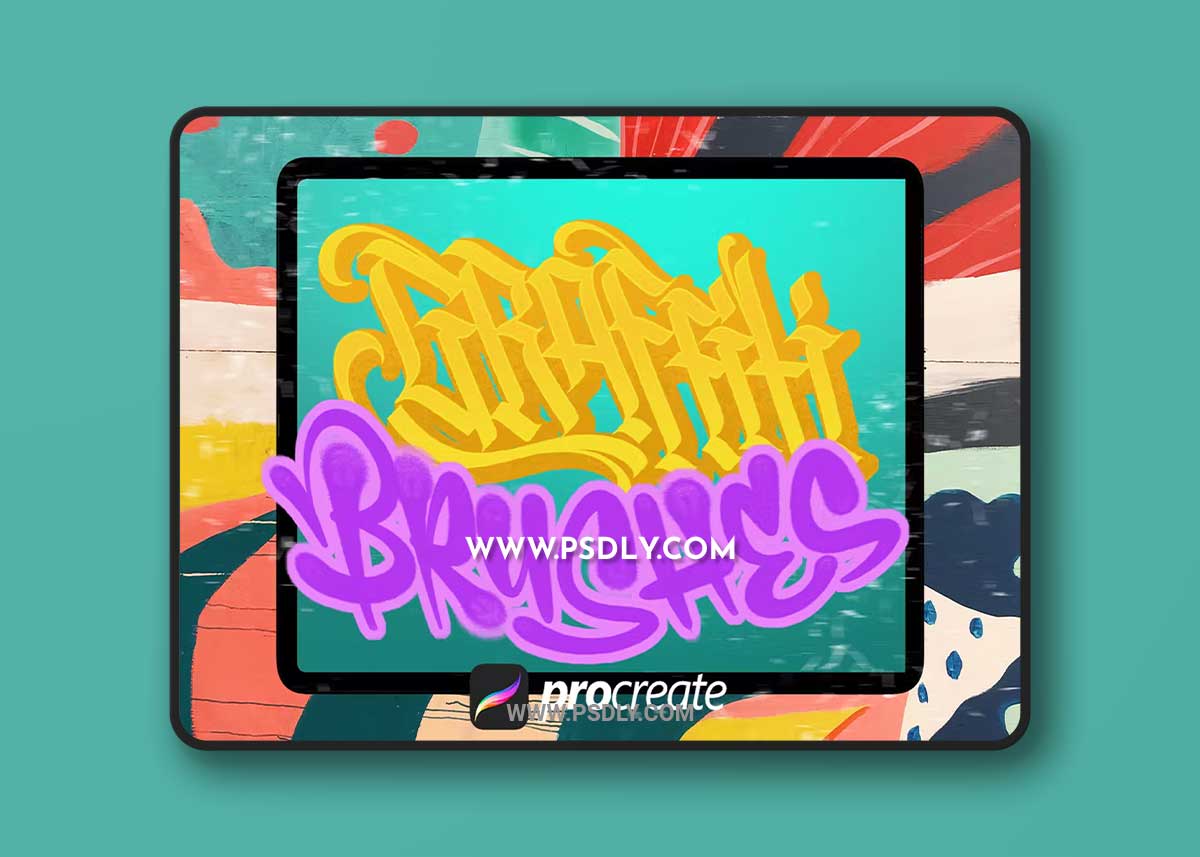 Graffiti Brush Procreate Brush 1 Graffiti Brush Procreate Brush