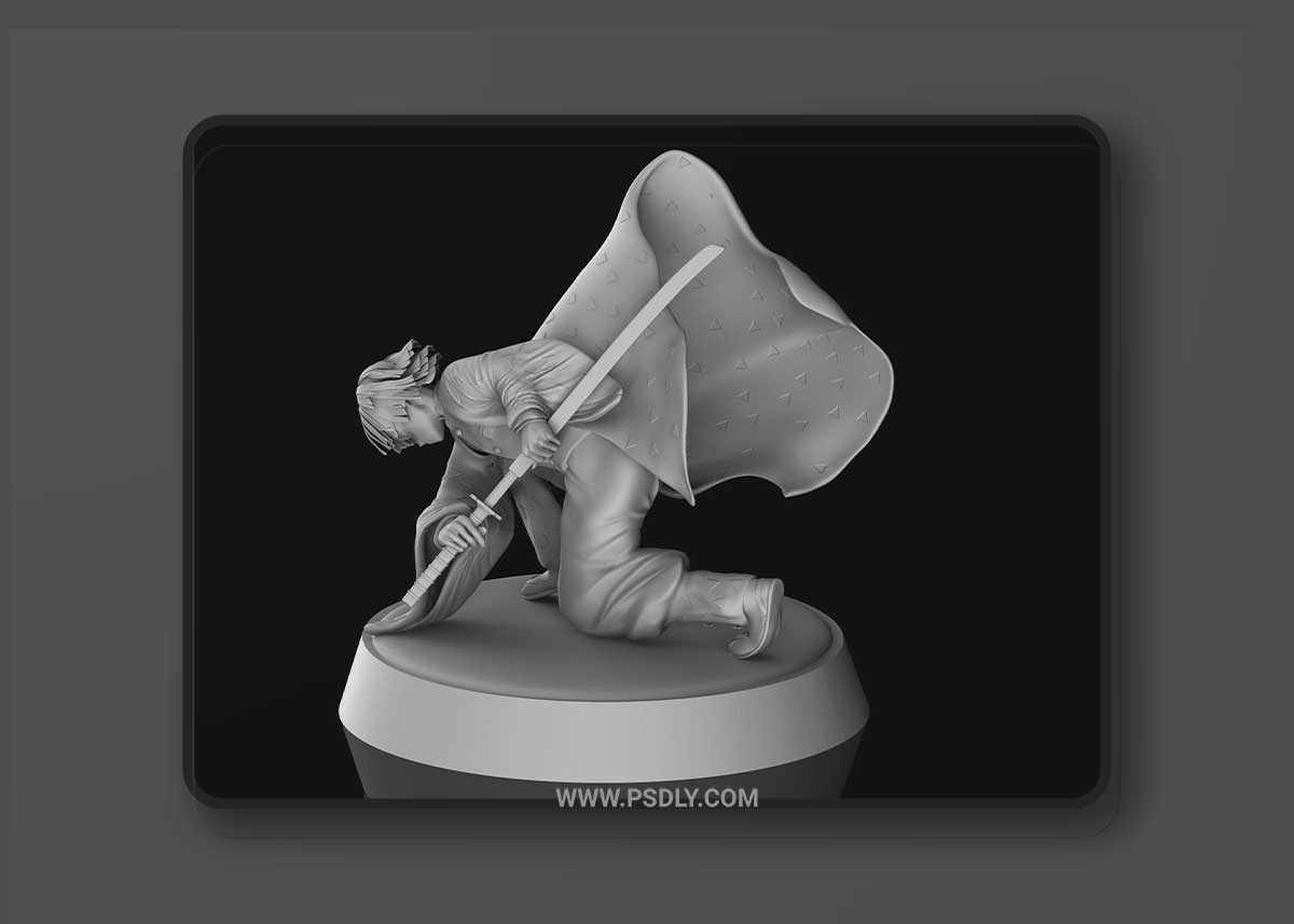 Kimetsu no Yaiba - Zenitsu 3D Printable 1 Kimetsu no Yaiba - Zenitsu 3D Printable
