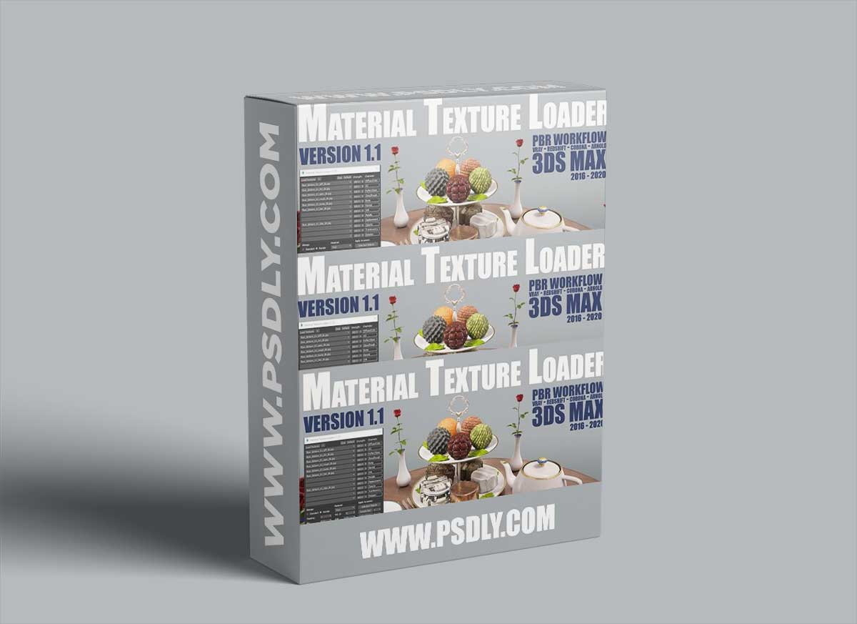 Material Texture Loader 1.50 3ds Max script for PBR texturing workflow 1 Material Texture Loader 1.50 3ds Max script for PBR texturing workflow