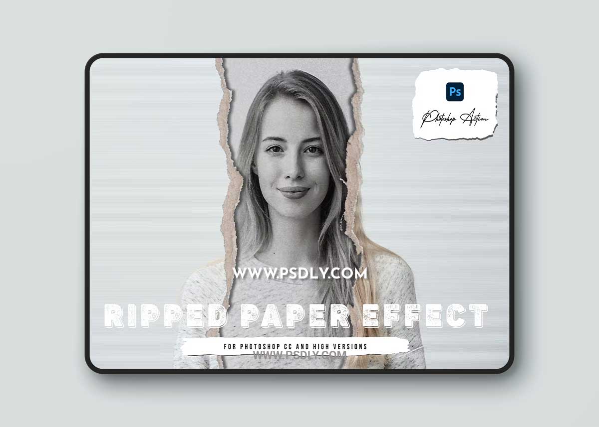 Ripped Paper Photo Effect Action JWQQKES 1 Ripped Paper Photo Effect Action JWQQKES