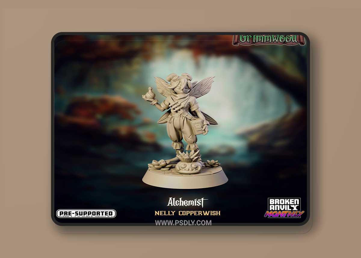 Tales of Grimmwood - Fairy Alchemist 3D Model 1 Tales of Grimmwood - Fairy Alchemist 3D Model