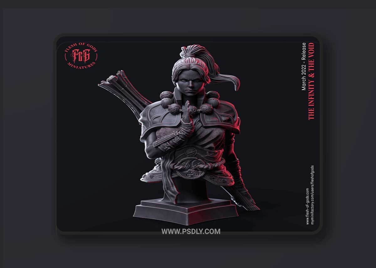 Thalia, Human Monk 3D Printable 1 Thalia, Human Monk 3D Printable