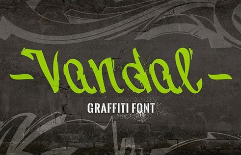 Vandal | Graffiti Font 1 Vandal | Graffiti Font