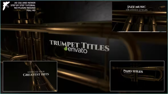 Videohive Jazz trumpet Titles 37300885 1 Videohive Jazz trumpet Titles 37300885