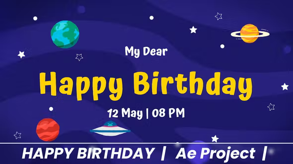 Videohive Happy Birthday Cosmic 37264831 1 Videohive Happy Birthday Cosmic 37264831