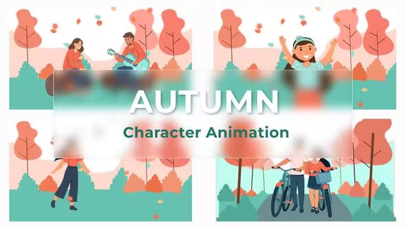 Videohive Autumn Character Animation Scene Pack 37071523 1 Videohive Autumn Character Animation Scene Pack 37071523