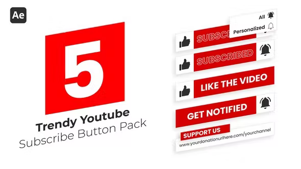Videohive Trendy Youtube Subscribe Button Pack 37261546 1 Videohive Trendy Youtube Subscribe Button Pack 37261546