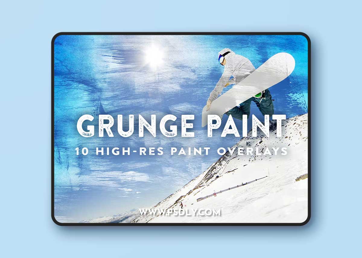 10 Grunge Paint Overlays 1 10 Grunge Paint Overlays