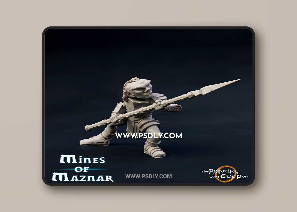 3D Print Model Goblin Spearman Version C 3D Model 1 3D Print Model Goblin Spearman Version C