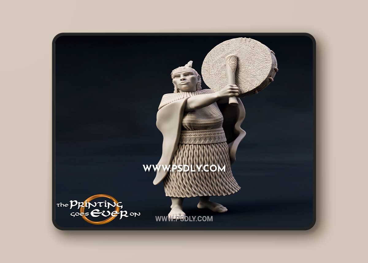 3D Print Model Woodwose Shaman 1 3D Print Model Woodwose Shaman