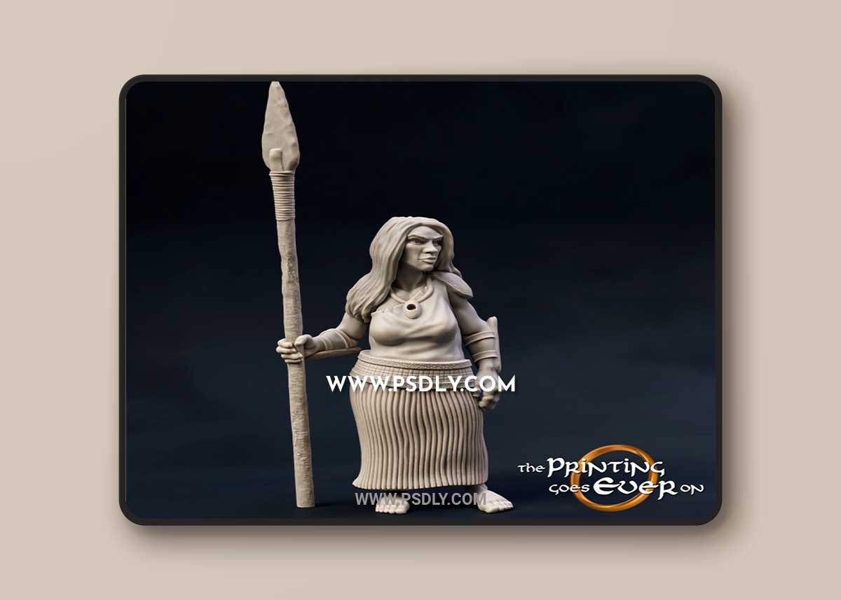 3D Print Model Woodwose Spearman Version C 1 3D Print Model Woodwose Spearman Version C