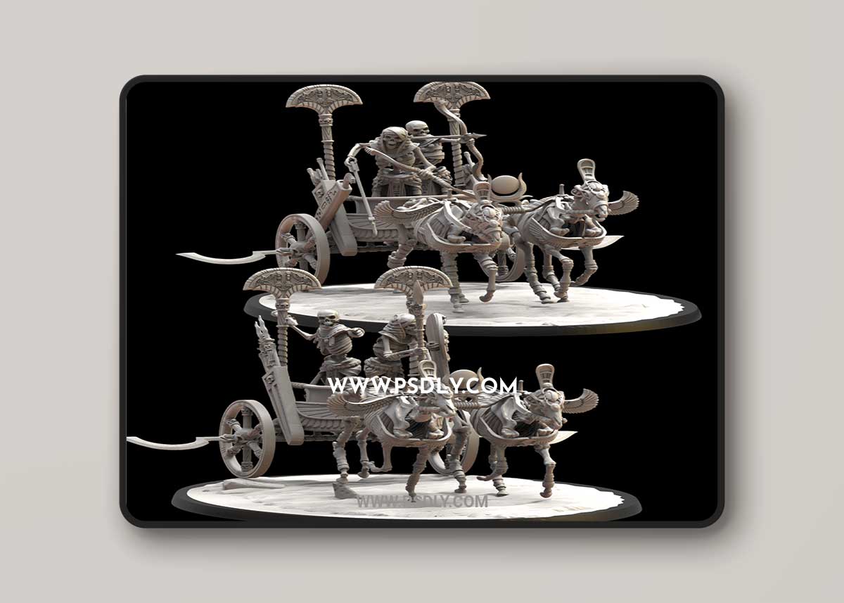 3D Print Models Lost Kingdom Miniatures - Chariot 1 3D Print Models Lost Kingdom Miniatures - Chariot