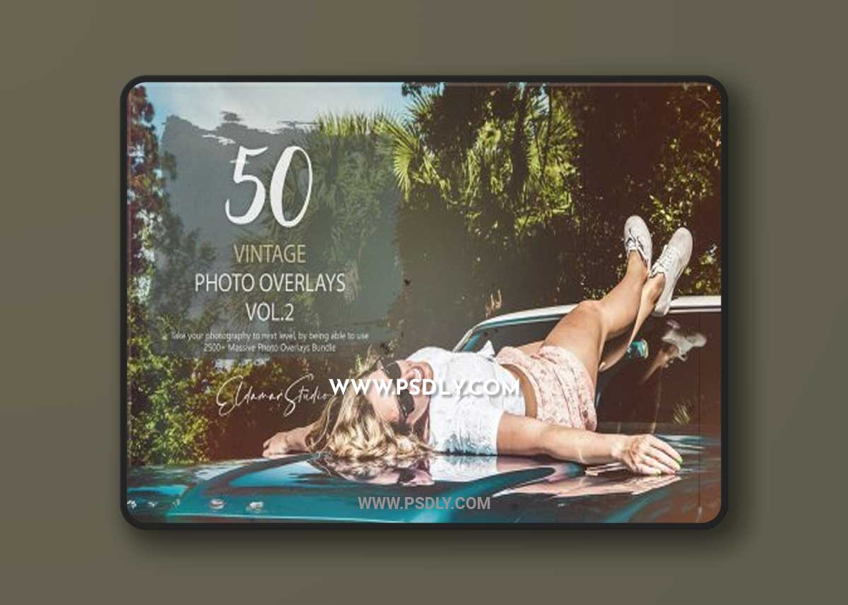 50 Vintage Photo Overlays - Vol. 2 1 50 Vintage Photo Overlays - Vol. 2