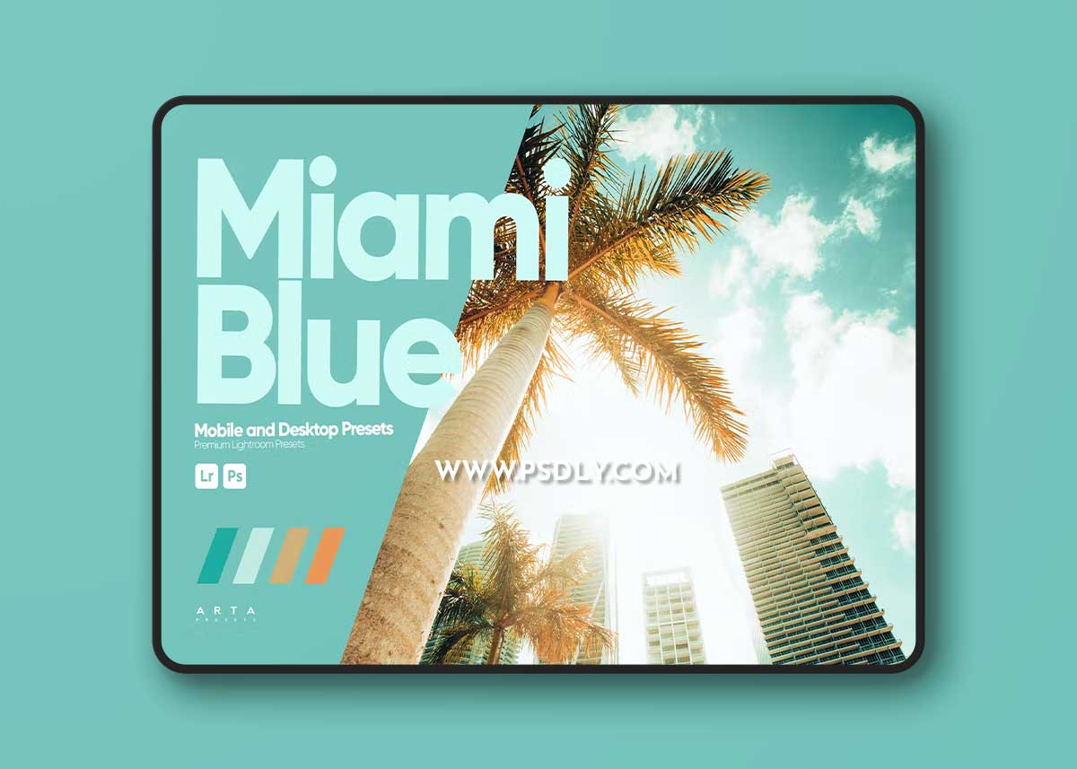 ARTA - Miami Blue Presets for Lightroom 1 ARTA - Miami Blue Presets for Lightroom