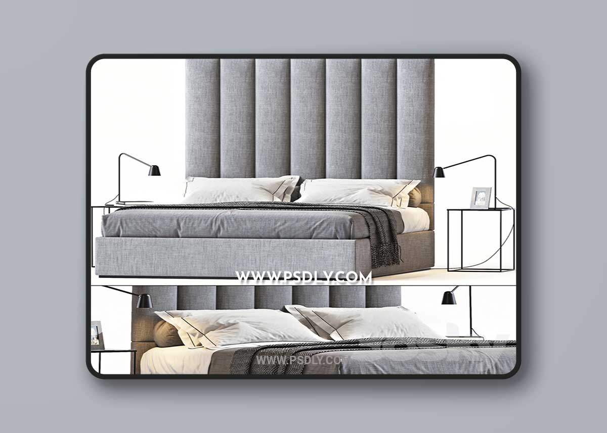 BED BY SOFA AND CHAIR COMPANY 15 3D Model 1 BED BY SOFA AND CHAIR COMPANY 15 3D Model