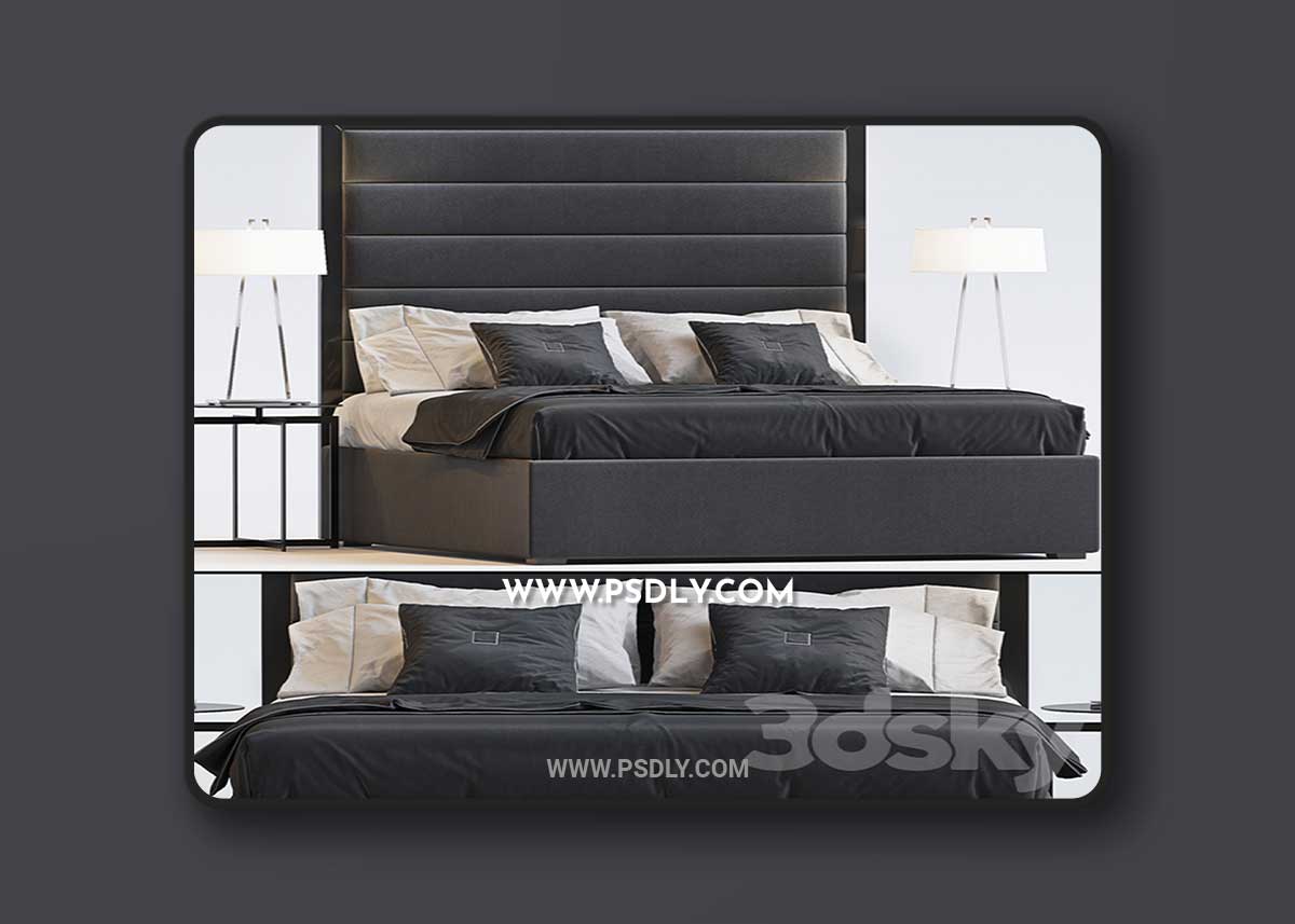 BED BY SOFA AND CHAIR COMPANY 21 3D Model 1 BED BY SOFA AND CHAIR COMPANY 21 3D Model