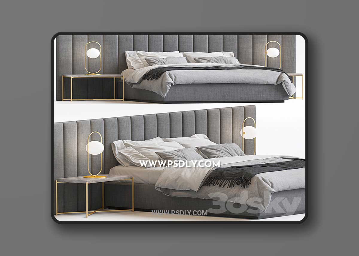 BED BY SOFA AND CHAIR COMPANY 23 3D Model 1 BED BY SOFA AND CHAIR COMPANY 23 3D Model