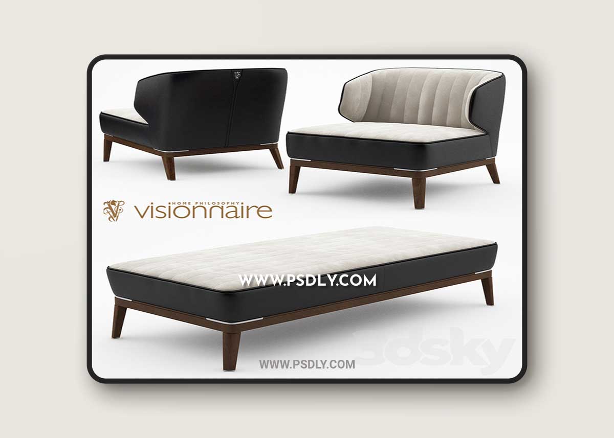 Blondie leather armchair and bench - Visionnaire Home Philosophy 1 Blondie leather armchair and bench - Visionnaire Home Philosophy