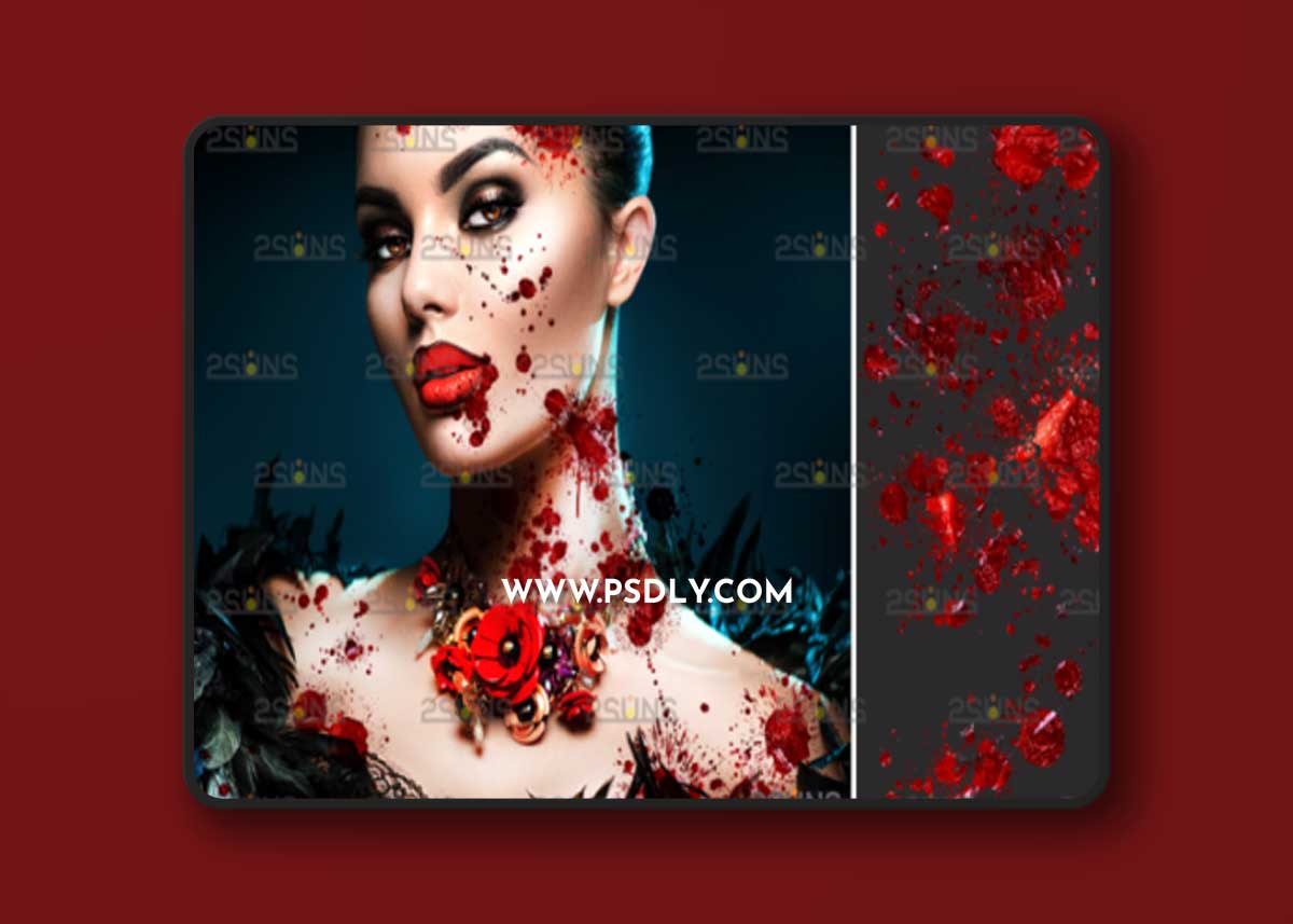 Blood Splatter Photoshop Overlay V7 1 Blood Splatter Photoshop Overlay V7