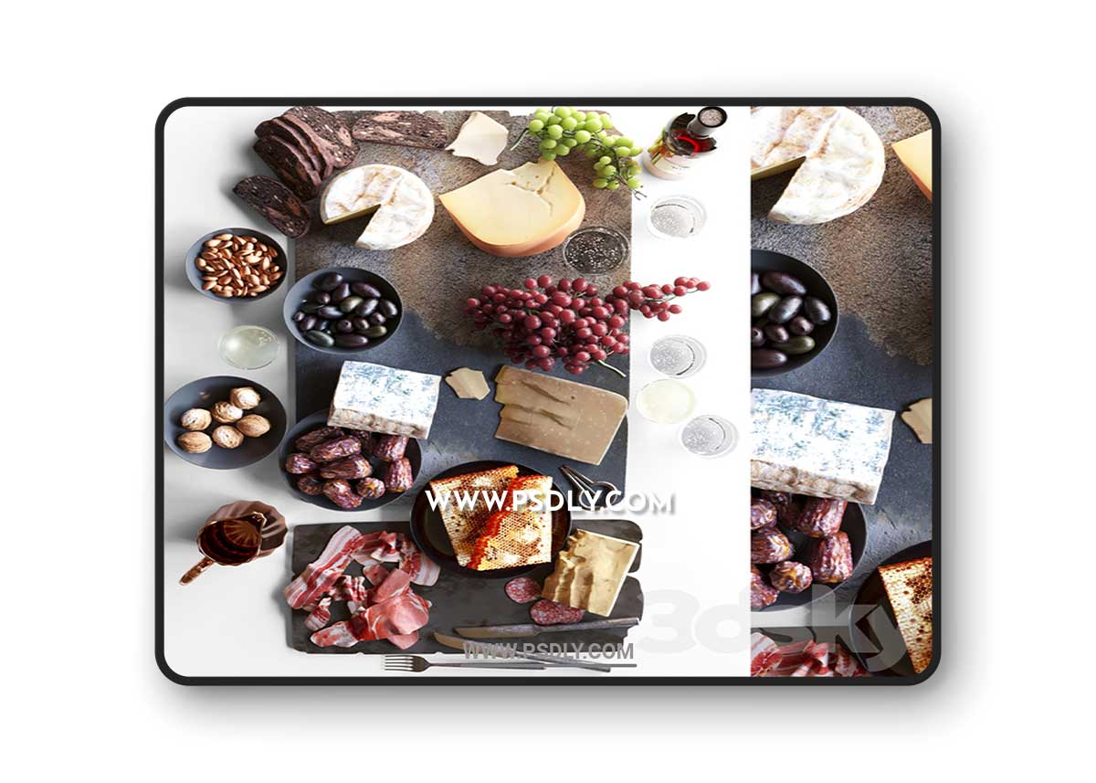 Cheese plate with wine. Cheese, camembert, roquefort, jamon, grapes, juice, sausage 1 Cheese plate with wine. Cheese, camembert, roquefort, jamon, grapes, juice, sausage