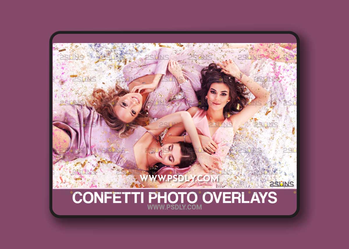 Confetti Overlay & Photoshop Overlay Download 1 Confetti Overlay & Photoshop Overlay